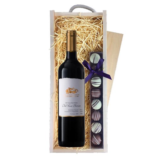 Old Vine Shiraz 75cl 108 yr Old Vines Red Wine & Truffles, Wooden Box